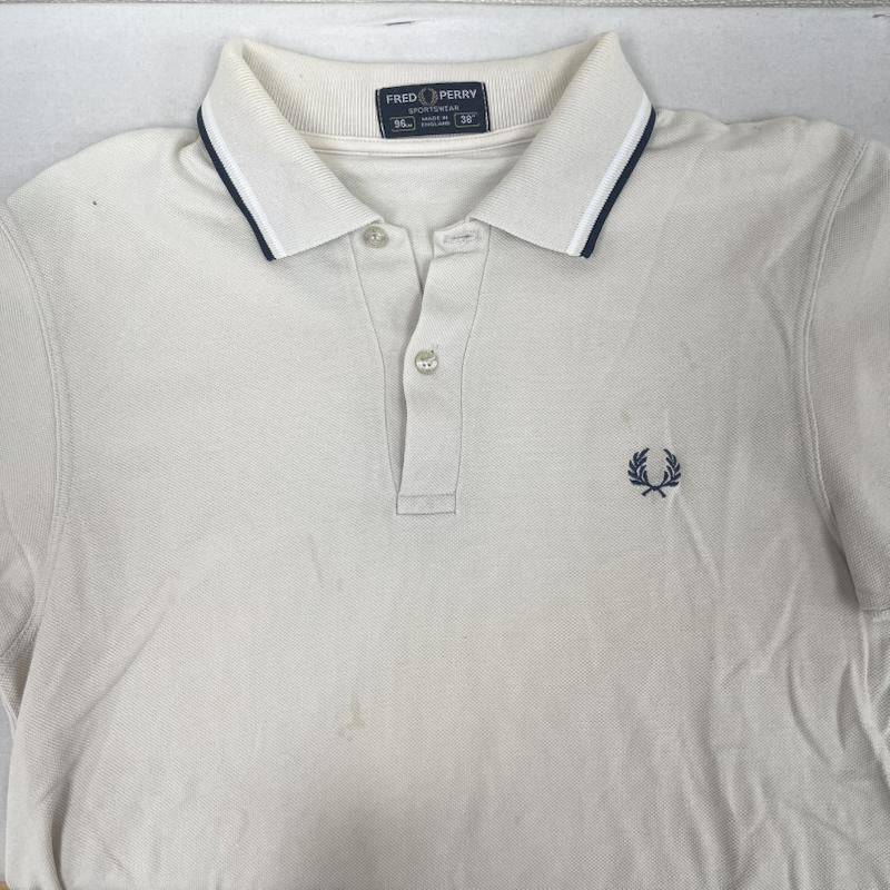 フレッドペリー FRED PERRY ポロシャツ 半袖 イギリス製 SHIRT ツインティップ ポロ シャツ オフホワイト / オフホワイト / メンズ USED 古着 中古 50156921