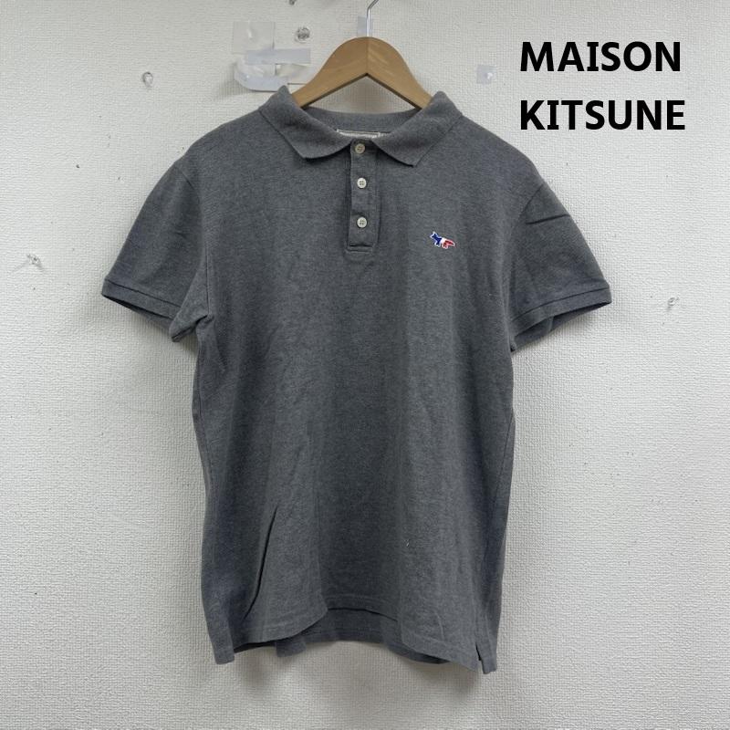 メゾンキツネ MAISON KITSUNE ポロシャツ 半袖 キツネ 刺繍 ポロシャツ コットン 半袖 ss16m750 S 灰 / グレー / gray メンズ USED 古着 中古 50156923