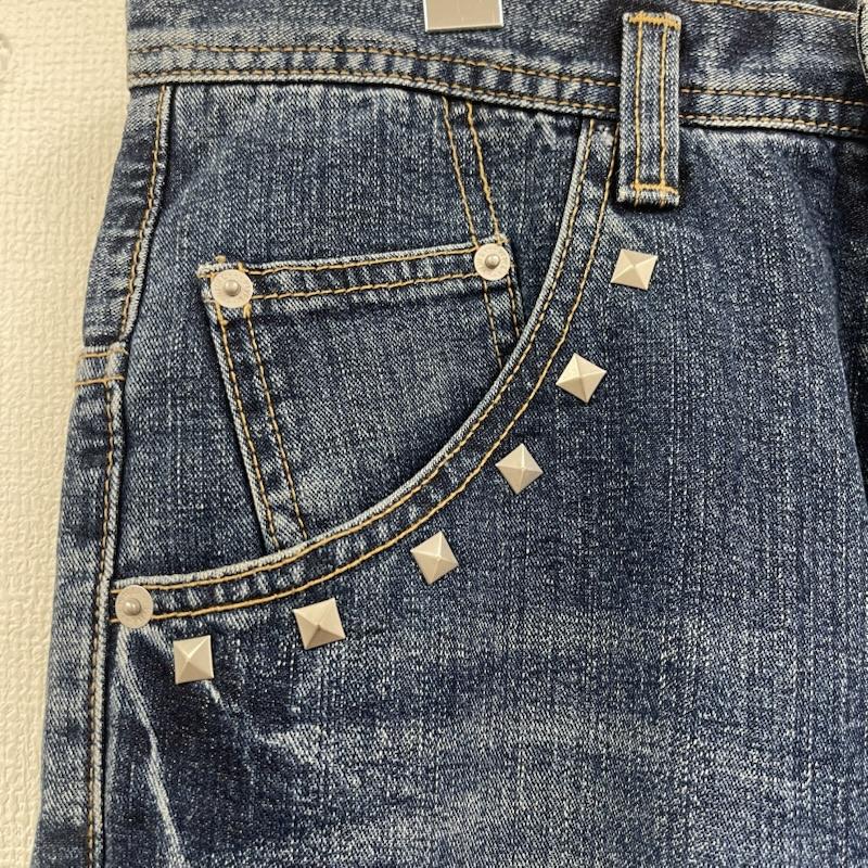 ワールドワイドラブ WORLD WIDE LOVE! パンツ サルエルパンツ サルエル スタッズ ダメージ加工 デニム パンツ 1 インディゴ / インディゴ / Indigo レディース USED 古着 中古 50156926