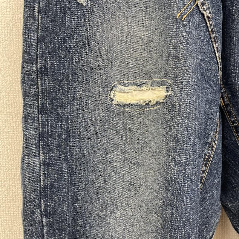ワールドワイドラブ WORLD WIDE LOVE! パンツ サルエルパンツ サルエル スタッズ ダメージ加工 デニム パンツ 1 インディゴ / インディゴ / Indigo レディース USED 古着 中古 50156926