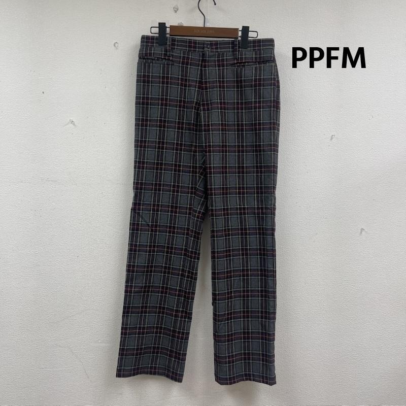 ピーピーエフエム PPFM パンツ ワークパンツ、ペインターパンツ チェック柄 パンツ ポリ レーヨン ボトムス 35-14pc43 マルチカラー / マルチカラー / multicolor メンズ USED 古着 中古 50156927