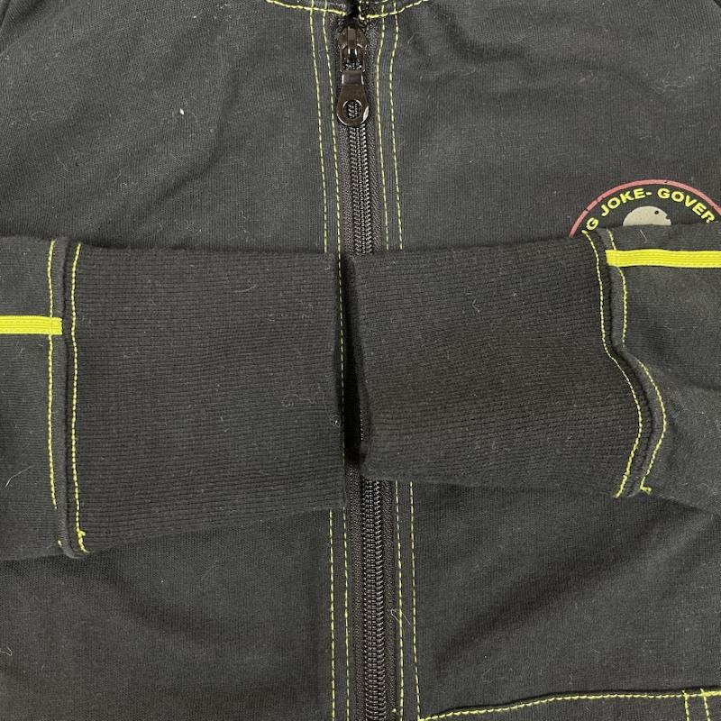 ロエン ROEN パーカー 長袖 スカル ドクロ 刺繍 蛍光 サイドライン パーカー S 黒 / ブラック / black メンズ USED 古着 中古 50156955