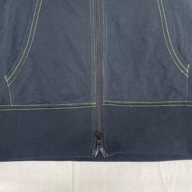 ロエン ROEN パーカー 長袖 スカル ドクロ 刺繍 蛍光 サイドライン パーカー S 黒 / ブラック / black メンズ USED 古着 中古 50156955