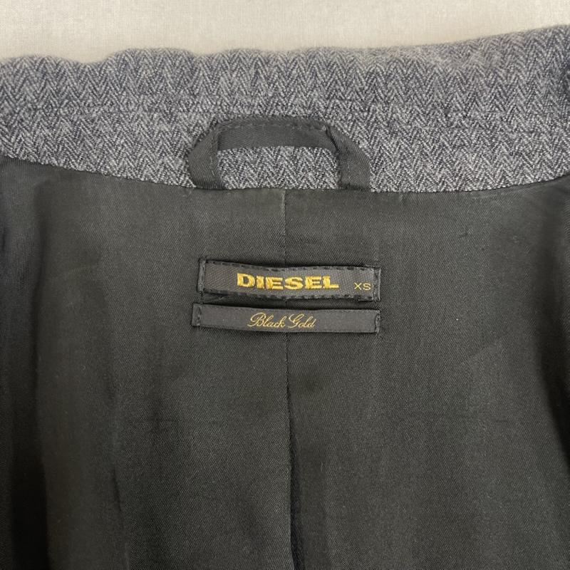 ディーゼル DIESEL ジャケット、上着 ジャケット、ブレザー テーラード カラー レイヤー ハーフスリーブ 半袖 XS ダークグレー / ダークグレー / メンズ USED 古着 中古 50156957