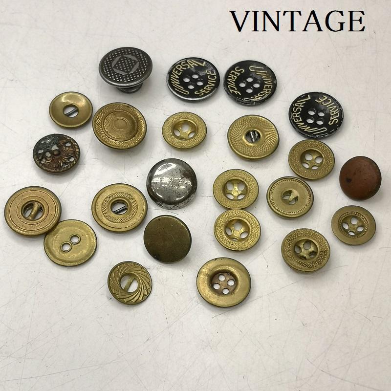 ヴィンテージ VINTAGE ファッション小物 ファッション小物 メタル ボタン 23個セット - メンズ USED 古着 中古 50156958