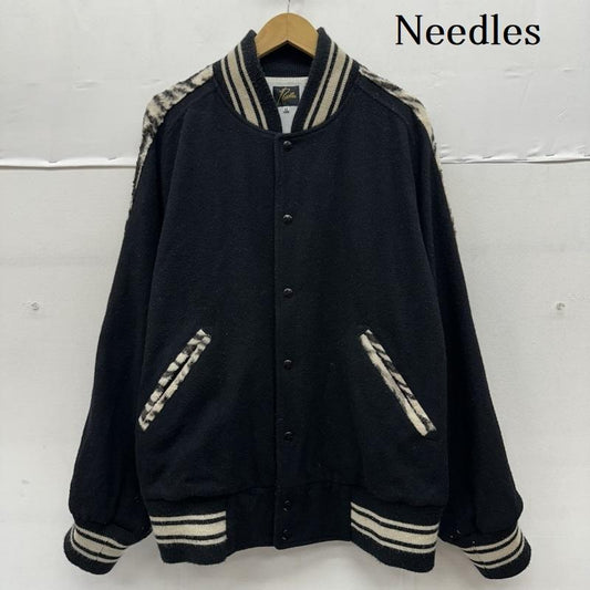 ニードルス Needles ジャケット、上着 ジャンパー、ブルゾン スリーブライン ゼブラ柄 スタジャン FK100 XL 黒 / ブラック / black メンズ USED 古着 中古 50156968