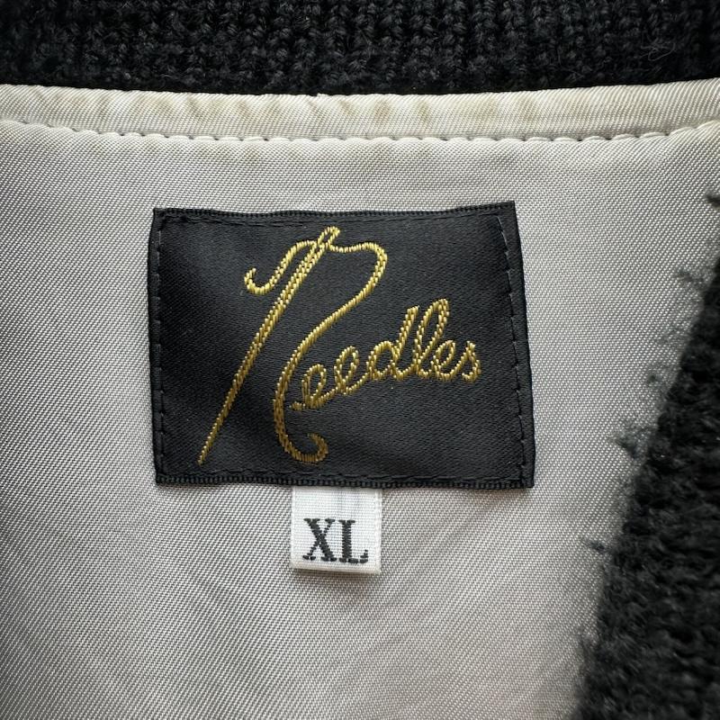 ニードルス Needles ジャケット、上着 ジャンパー、ブルゾン スリーブライン ゼブラ柄 スタジャン FK100 XL 黒 / ブラック / black メンズ USED 古着 中古 50156968