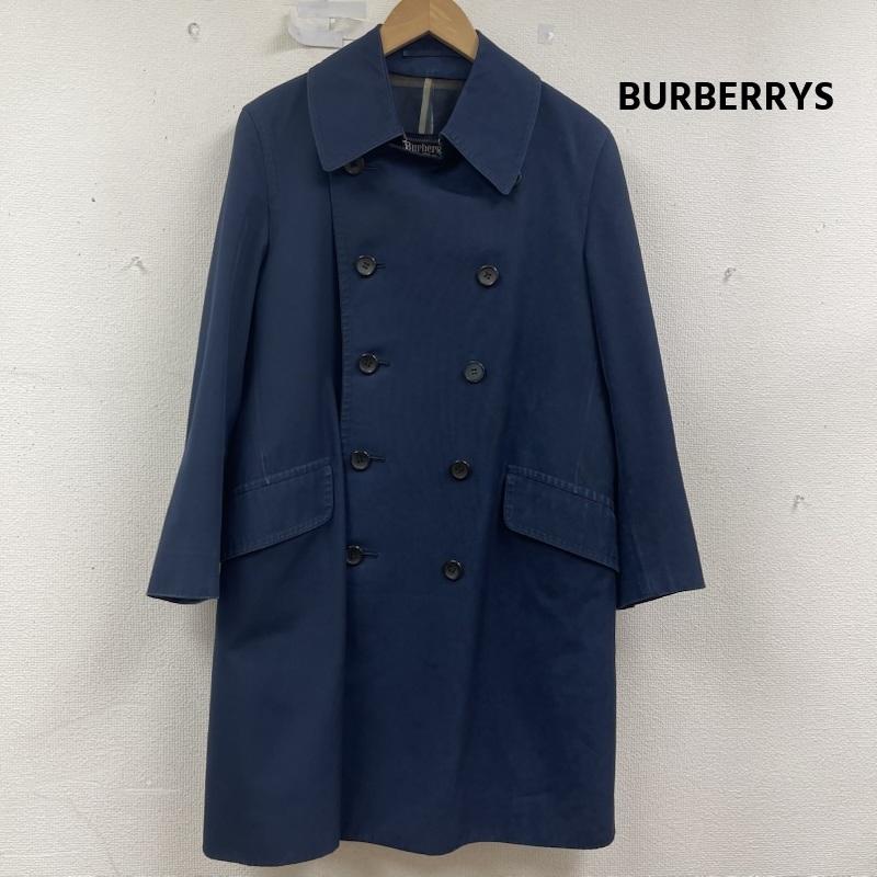 バーバリーズ BURBERRYS コート コート一般 70s 80s レジスターマーク トレンチ コート ストライプ柄 紺 / ネイビー / navy メンズ USED 古着 中古 50156977