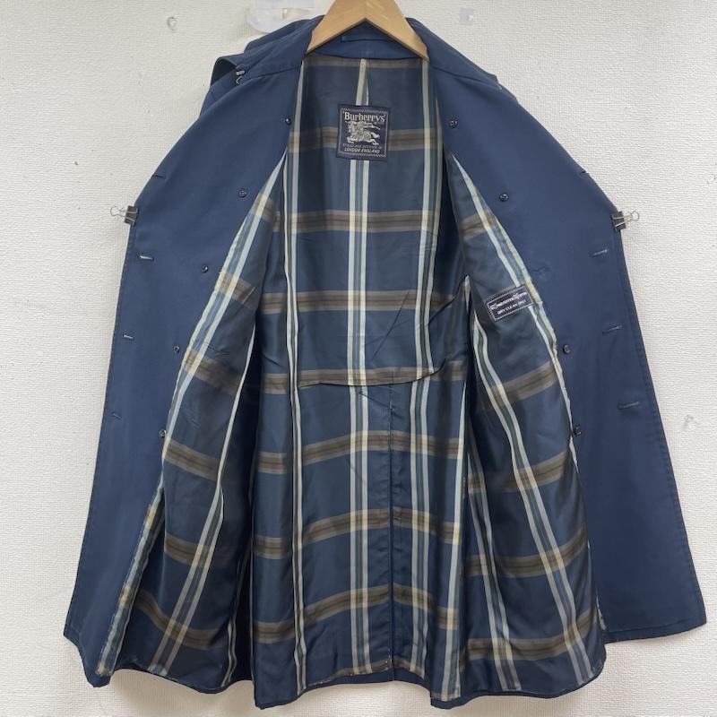 バーバリーズ BURBERRYS コート コート一般 70s 80s レジスターマーク トレンチ コート ストライプ柄 紺 / ネイビー / navy メンズ USED 古着 中古 50156977