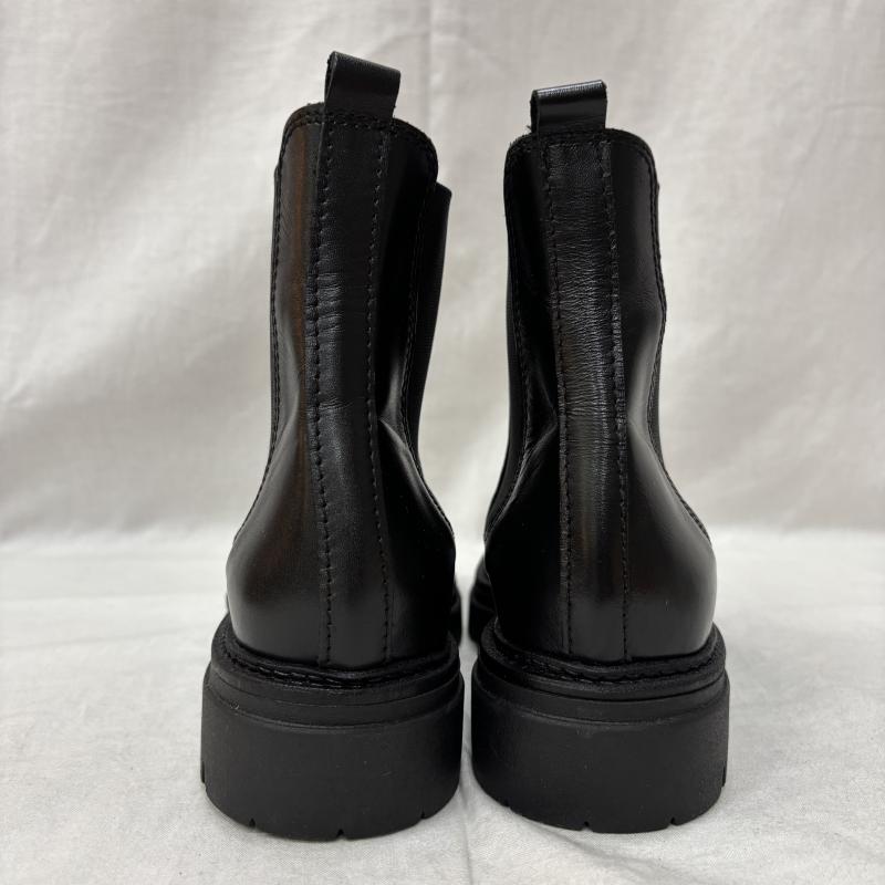 エネス eness ブーツ ロングブーツ サイドゴア チェルシー ブーツ ST-7927 レザー サイズ 35 - 黒 / ブラック / black レディース USED 古着 中古 50156986