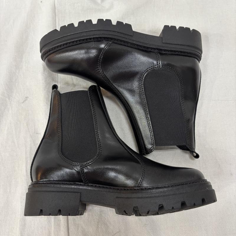 エネス eness ブーツ ロングブーツ サイドゴア チェルシー ブーツ ST-7927 レザー サイズ 35 - 黒 / ブラック / black レディース USED 古着 中古 50156986