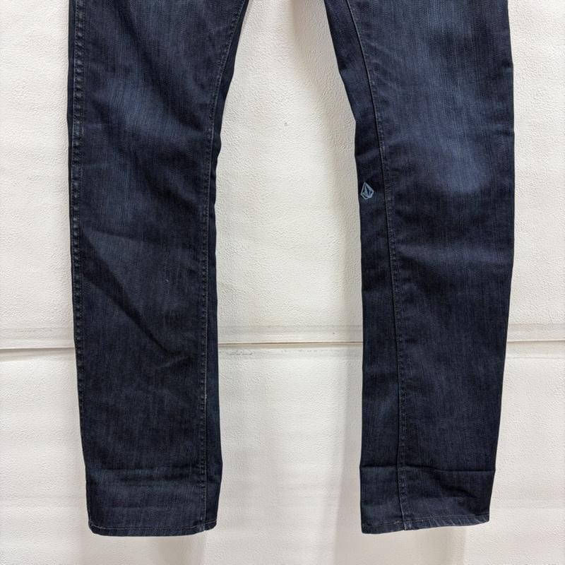 ボルコム VOLCOM パンツ デニム、ジーンズ デニム ジーンズ USA製 ジッパーフライ スリム VORTA FORM SLIM FORM 30インチ 無地 インディゴ / インディゴ / Indigo メンズ USED 古着 中古 50156988