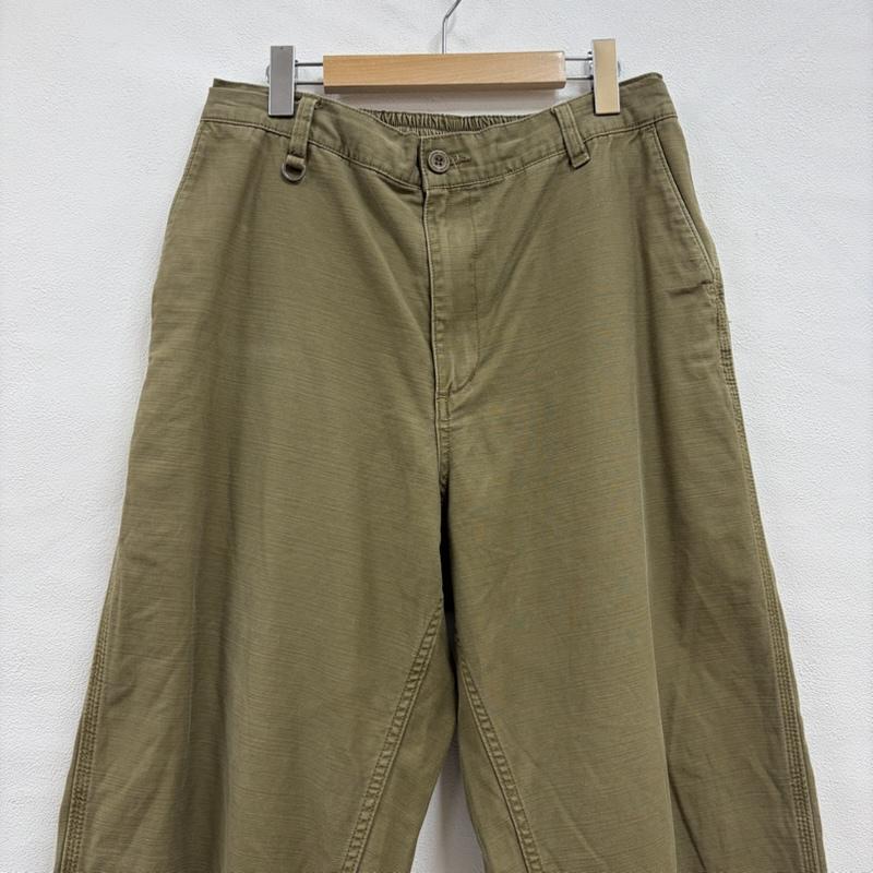 ハフ HUF パンツ ワークパンツ、ペインターパンツ ミリタリー ワイド ワーク カーゴ パンツ ジッパーフライ チノパン L 無地 カーキ / カーキ / khaki メンズ USED 古着 中古 50156991
