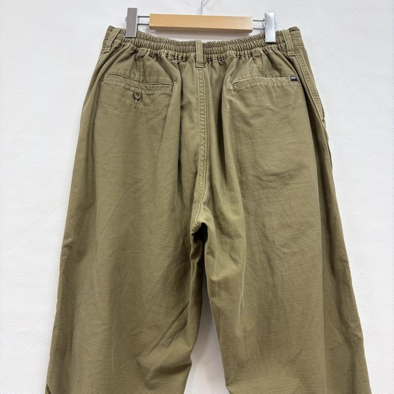 ハフ HUF パンツ ワークパンツ、ペインターパンツ ミリタリー ワイド ワーク カーゴ パンツ ジッパーフライ チノパン L 無地 カーキ / カーキ / khaki メンズ USED 古着 中古 50156991