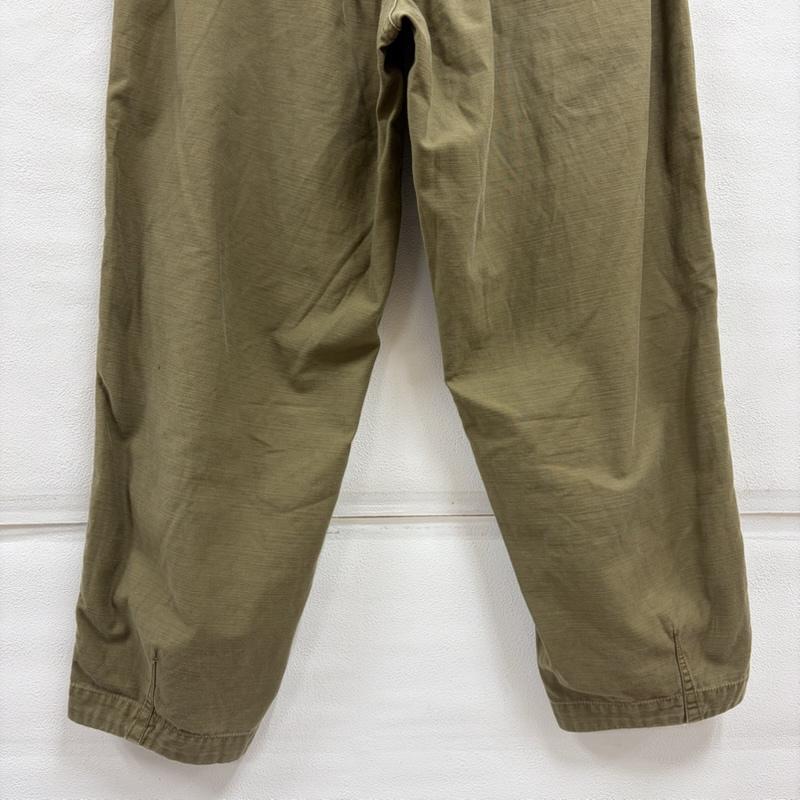 ハフ HUF パンツ ワークパンツ、ペインターパンツ ミリタリー ワイド ワーク カーゴ パンツ ジッパーフライ チノパン L 無地 カーキ / カーキ / khaki メンズ USED 古着 中古 50156991