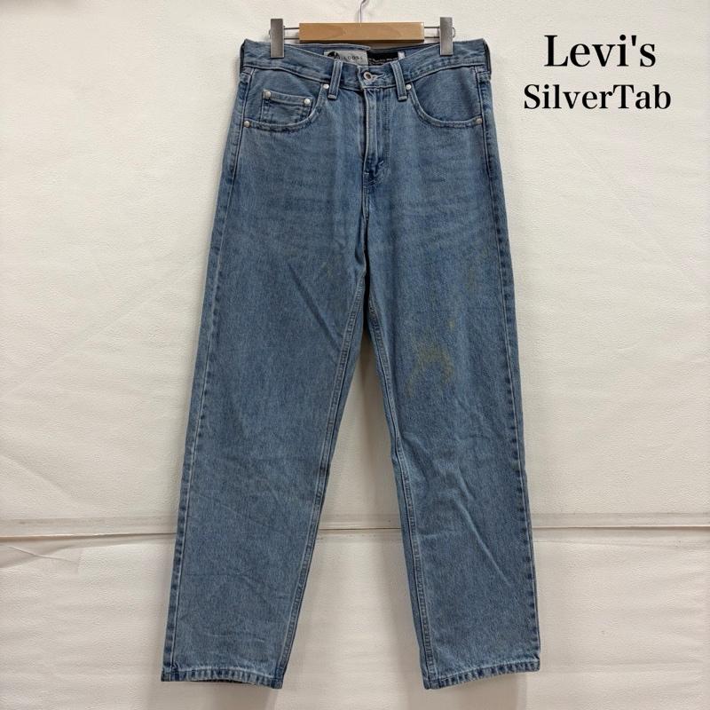 リーバイス Levi s パンツ デニム、ジーンズ SilverTab シルバータブ LOOSE ルーズ フィット ジッパーフライ デニム ジーンズ 28インチ 無地 水色 / ライトブルー / メンズ USED 古着 中古 50156994