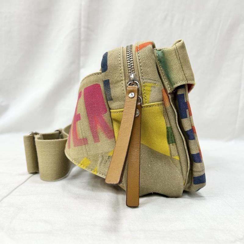 ヴィヴィアンウエストウッドマン Vivienne Westwood MAN ウエストバッグ ウエストバッグ マニュフェストプリント ウエストバッグ ボディーバッグ ウエストポーチ - プリント ベージュ / ベージュ / beige メンズ USED 古着 中古 50156995