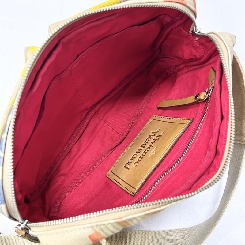 ヴィヴィアンウエストウッドマン Vivienne Westwood MAN ウエストバッグ ウエストバッグ マニュフェストプリント ウエストバッグ ボディーバッグ ウエストポーチ - プリント ベージュ / ベージュ / beige メンズ USED 古着 中古 50156995