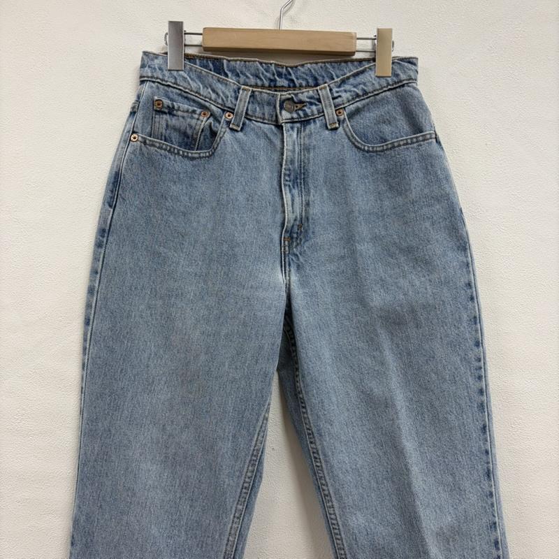 リーバイス Levi s パンツ デニム、ジーンズ 512 90 s デニム ジーンズ テーパード ジッパーフライ メキシコ製 ヴィンテージ スリムフィット ストレート M 無地 水色 / ライトブルー / メンズ USED 古着 中古 50156996