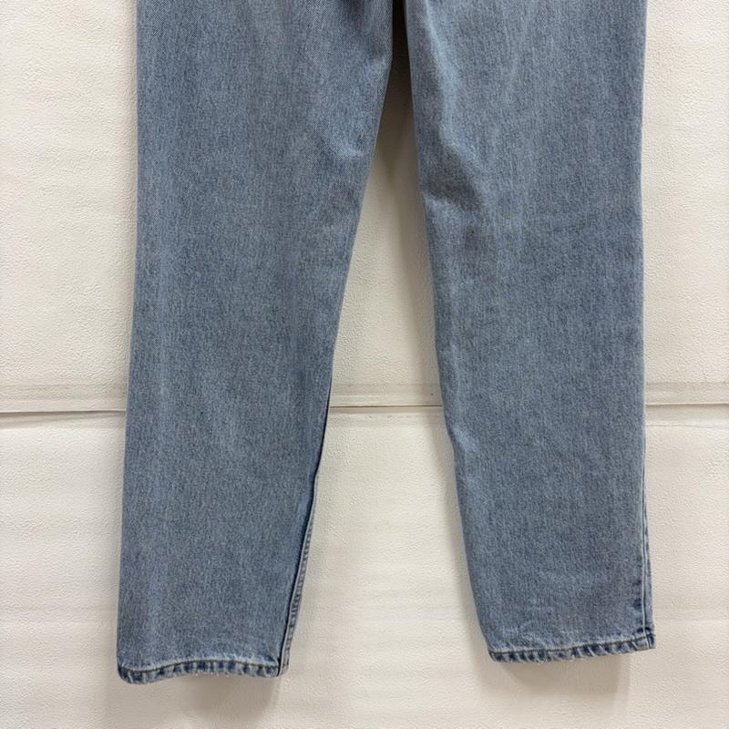 リーバイス Levi s パンツ デニム、ジーンズ 512 90 s デニム ジーンズ テーパード ジッパーフライ メキシコ製 ヴィンテージ スリムフィット ストレート M 無地 水色 / ライトブルー / メンズ USED 古着 中古 50156996