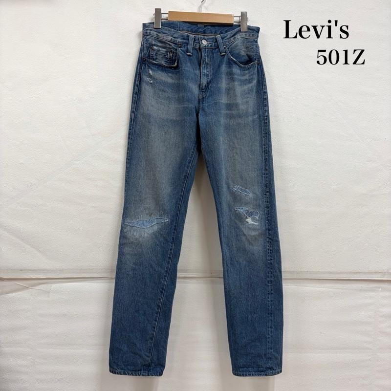 リーバイス Levi s パンツ デニム、ジーンズ 501Z XX ストレートデニム 42 タロン TALON ジップ ジッパーフライ 赤耳 セルビッチ 日本製 刻印3015 BIG E 28インチ 無地 青 / ブルー / blue メンズ USED 古着 中古 50156998