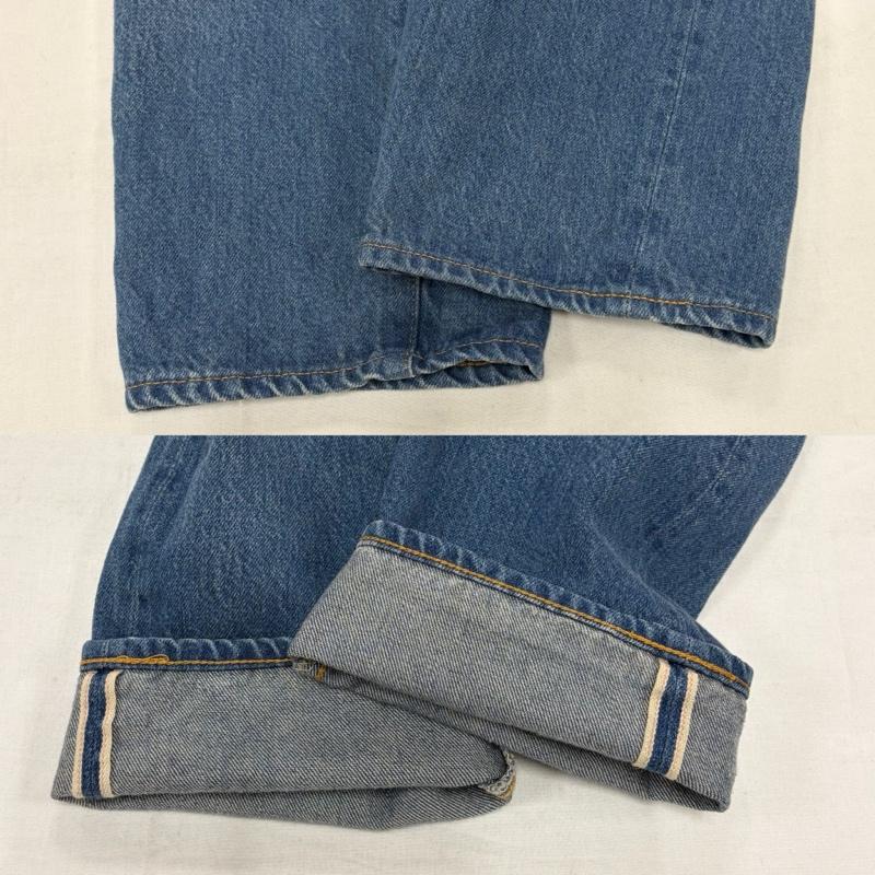リーバイス Levi s パンツ デニム、ジーンズ 501Z XX ストレートデニム 42 タロン TALON ジップ ジッパーフライ 赤耳 セルビッチ 日本製 刻印3015 BIG E 28インチ 無地 青 / ブルー / blue メンズ USED 古着 中古 50156998