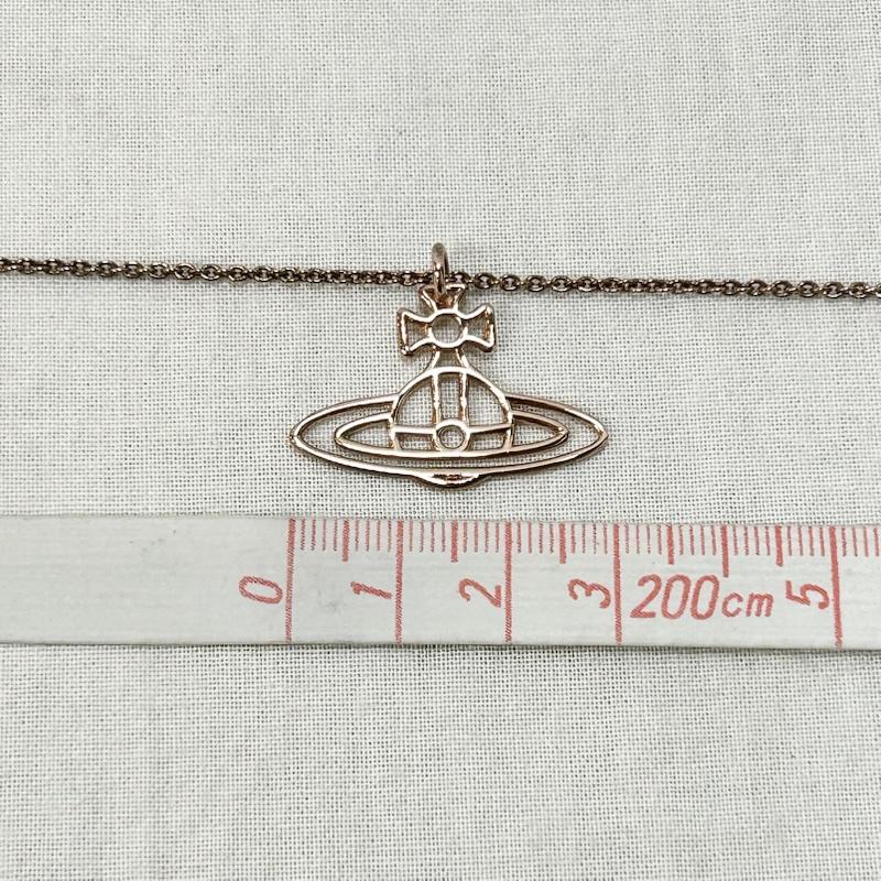 ヴィヴィアンウエストウッド Vivienne Westwood アクセサリー ネックレス、ペンダント THINLINESFLATORB シンラインフラットオーブ ネックレス ピンクゴールド - レディース USED 古着 中古 50157001