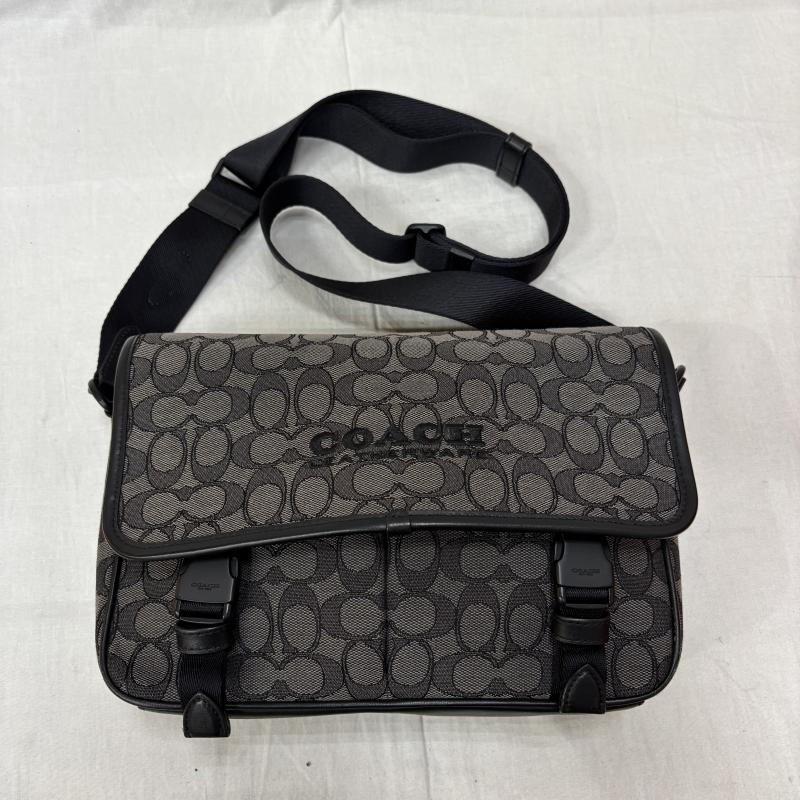 コーチ COACH メッセンジャーバッグ メッセンジャーバッグ リーグメッセンジャーバッグ　シグネチャー ジャカード グレー - 灰 / グレー / gray メンズ USED 古着 中古 50157009