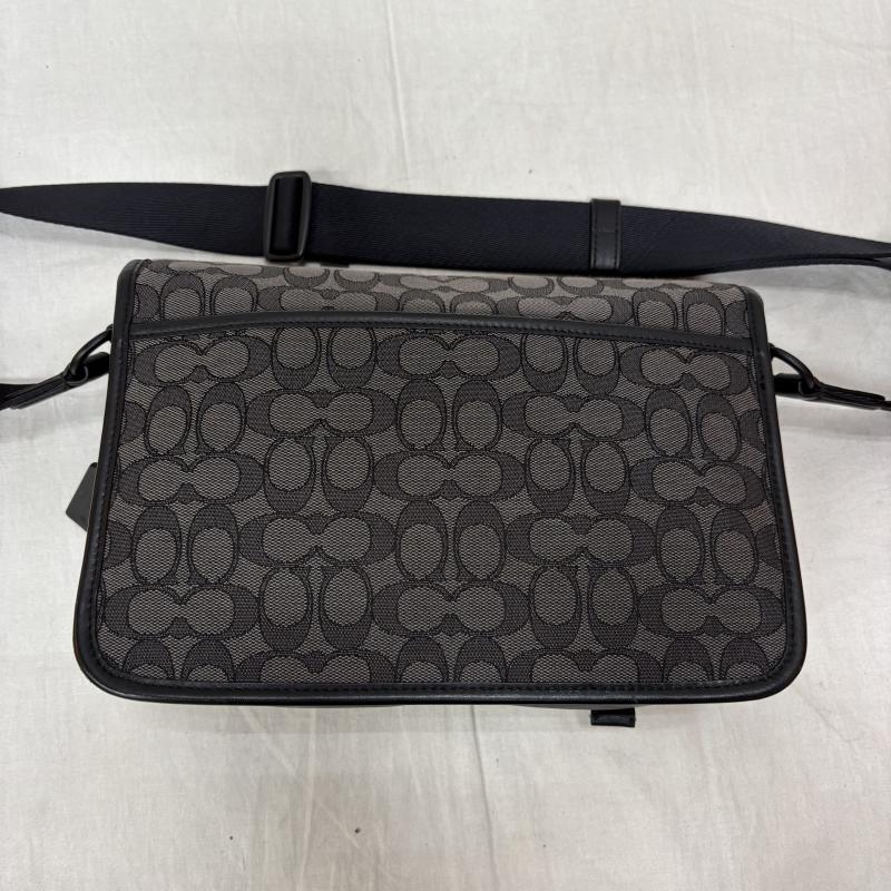 コーチ COACH メッセンジャーバッグ メッセンジャーバッグ リーグメッセンジャーバッグ　シグネチャー ジャカード グレー - 灰 / グレー / gray メンズ USED 古着 中古 50157009