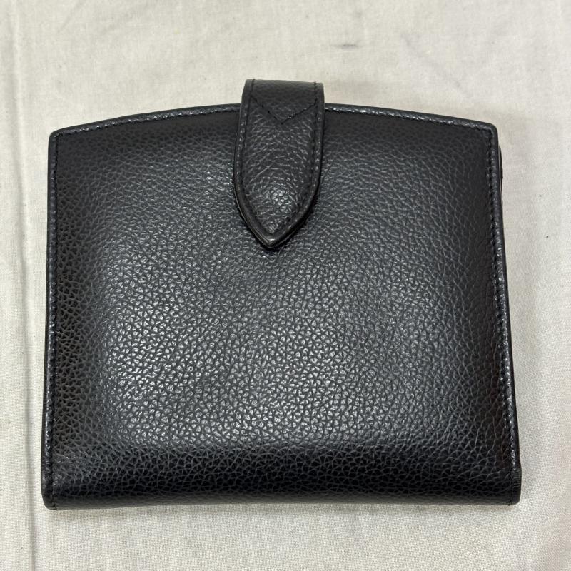 コーチ COACH 財布 二つ折り OLDCOACH オールドコーチ 二つ折り財布 がま口財布 ブラック イタリア製 - 無地 黒 / ブラック / black レディース USED 古着 中古 50157012