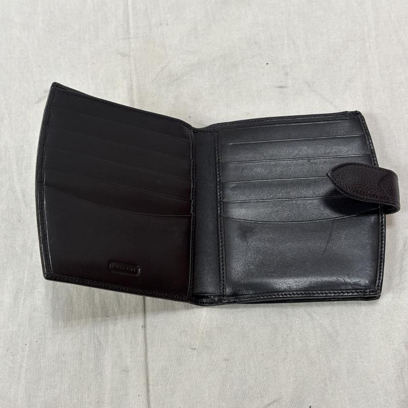 コーチ COACH 財布 二つ折り OLDCOACH オールドコーチ 二つ折り財布 がま口財布 ブラック イタリア製 - 無地 黒 / ブラック / black レディース USED 古着 中古 50157012