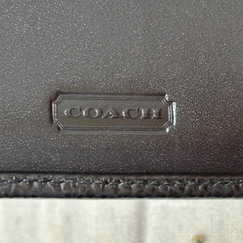 コーチ COACH 財布 二つ折り OLDCOACH オールドコーチ 二つ折り財布 がま口財布 ブラック イタリア製 - 無地 黒 / ブラック / black レディース USED 古着 中古 50157012