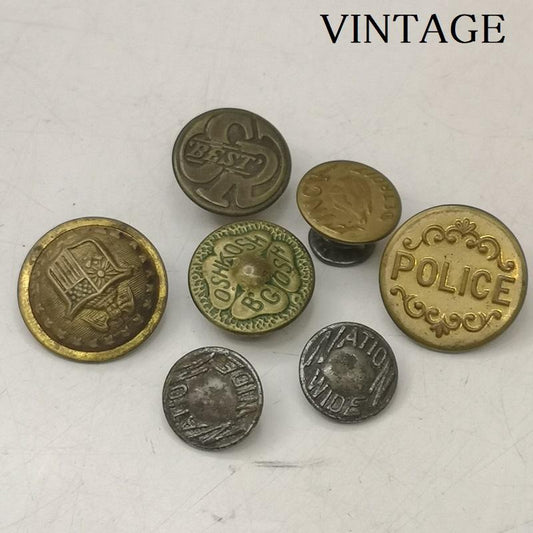ヴィンテージ VINTAGE ファッション小物 ファッション小物 アンティーク ミリタリー ボタン 7個セット - メンズ USED 古着 中古 50157036