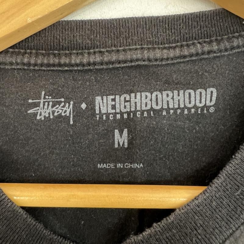 ステューシー STUSSY Tシャツ 半袖 NEIGHBORHOOD ネイバーフッド コラボＴシャツ M 黒 / ブラック / black メンズ USED 古着 中古 50157039