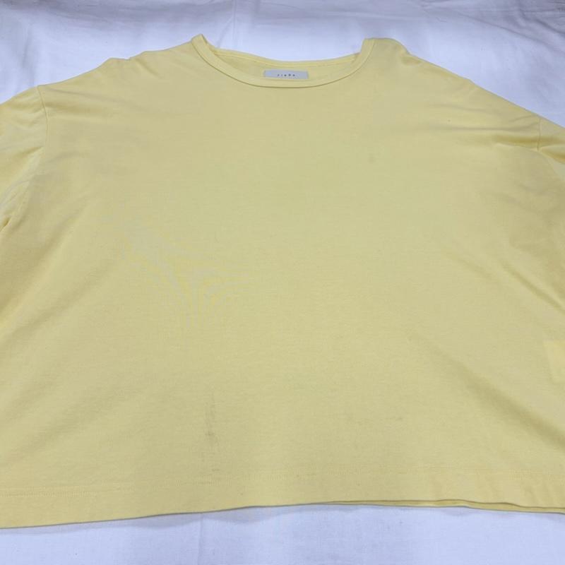 ジエダ Jieda Tシャツ 半袖 ビッグシルエット Tシャツ 2 無地 黄 / イエロー / yellow メンズ USED 古着 中古 50157057