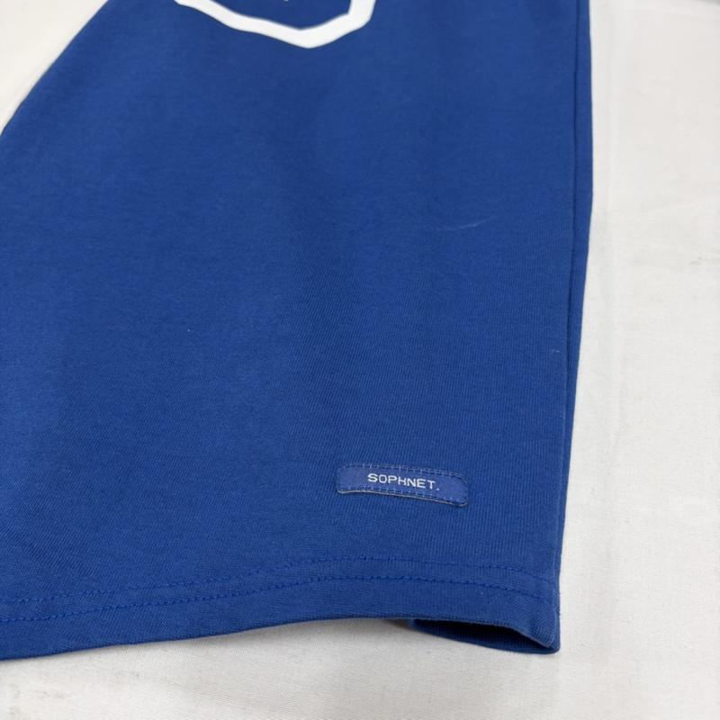 ソフネット SOPHNET. Tシャツ 七分袖 3/4 SLEEVE PLIT TEE クルーネック カットソー ロゴ プリント Tシャツ S ロゴ、文字 X プリント 白 / ホワイト / white X 赤 / レッド / red X 青 / ブルー / blue メンズ USED 古着 中古 50157058