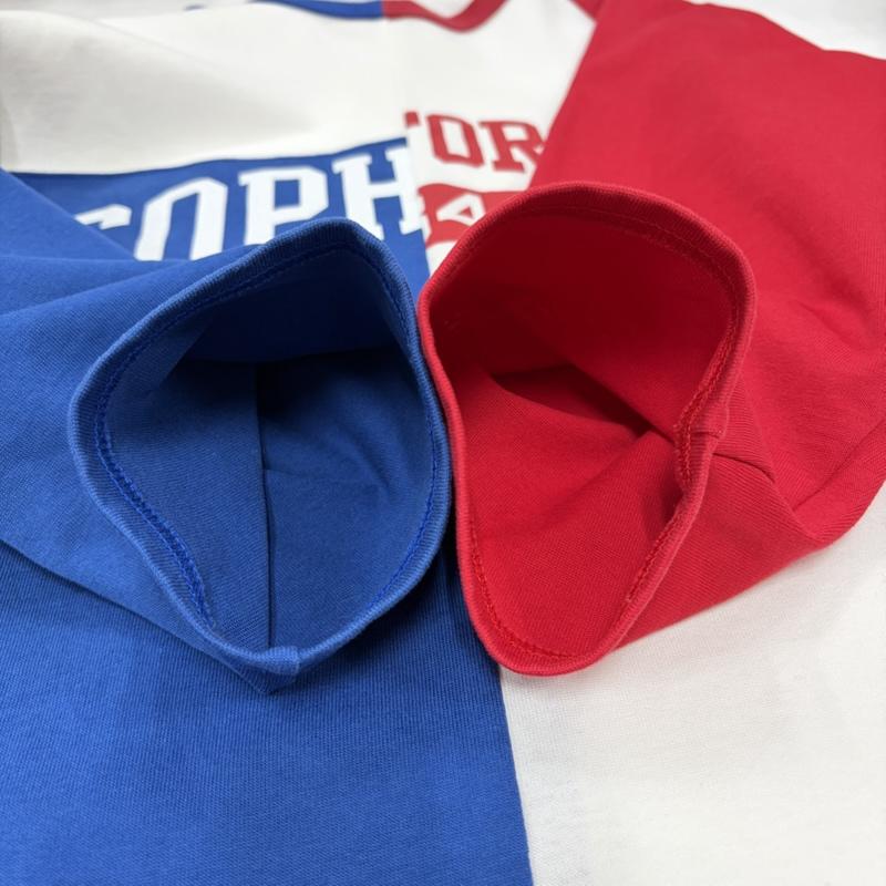 ソフネット SOPHNET. Tシャツ 七分袖 3/4 SLEEVE PLIT TEE クルーネック カットソー ロゴ プリント Tシャツ S ロゴ、文字 X プリント 白 / ホワイト / white X 赤 / レッド / red X 青 / ブルー / blue メンズ USED 古着 中古 50157058