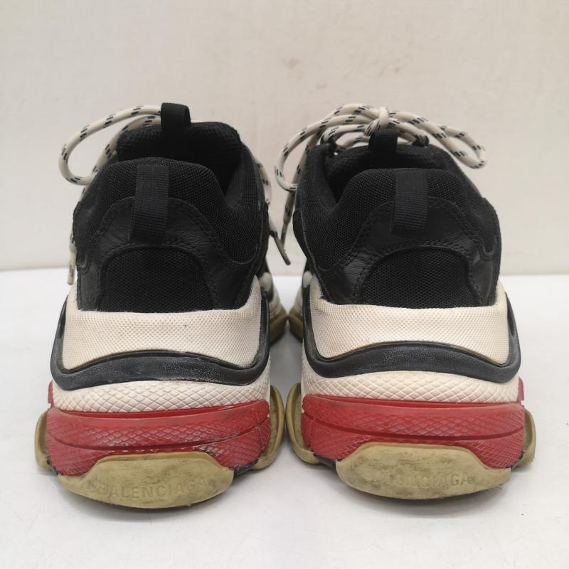 バレンシアガ BALENCIAGA スニーカー スニーカー トリプルS TRIPLE S ダッド スニーカー レザー メッシュ 厚底 40 533882 26.5cm 黒 / ブラック / black メンズ USED 古着 中古 50157069