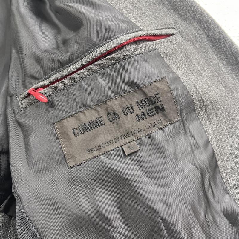 コムサデモードメン COMME CA DUMODE MEN ジャケット、上着 ジャケット、ブレザー ステッチ テーラード ジャケット M 灰 / グレー / gray メンズ USED 古着 中古 50157077