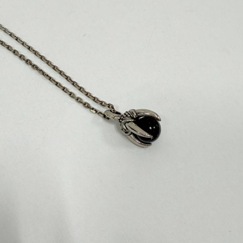 シルバー （９２５） シルバー （９２５） アクセサリー ネックレス、ペンダント オニキス ストーン シルバー ネックレス - 銀 / シルバー / silver color X 黒 / ブラック / black メンズ USED 古着 中古 50157093