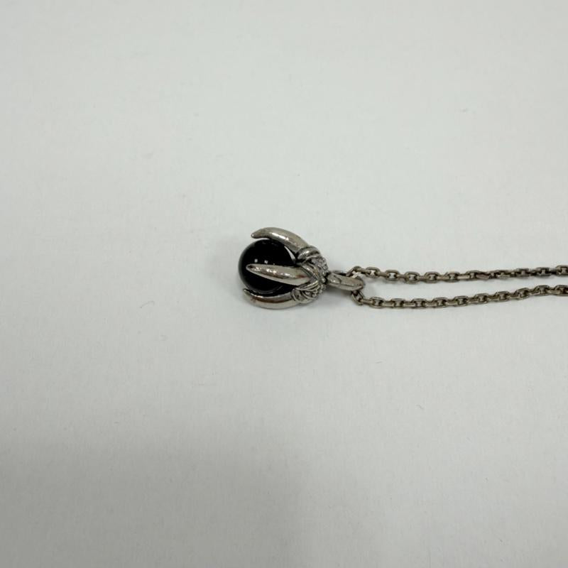 シルバー （９２５） シルバー （９２５） アクセサリー ネックレス、ペンダント オニキス ストーン シルバー ネックレス - 銀 / シルバー / silver color X 黒 / ブラック / black メンズ USED 古着 中古 50157093