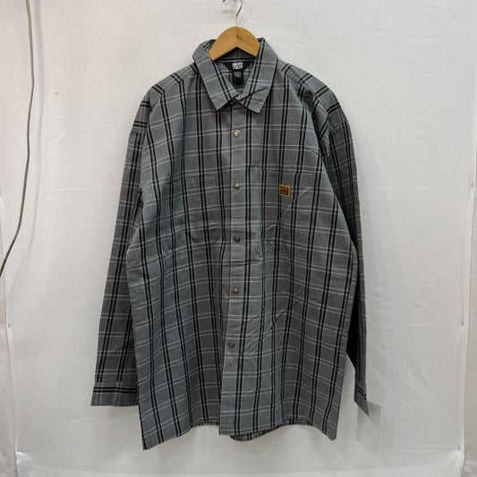 古着 USED シャツ、ブラウス 長袖 FB COUNTY チェックシャツ チカーノ ギャング ウェッサイ XXL 灰 / グレー / gray メンズ USED 古着 中古 50157095