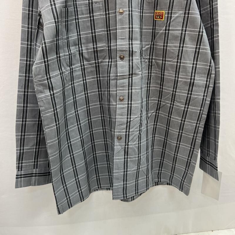 古着 USED シャツ、ブラウス 長袖 FB COUNTY チェックシャツ チカーノ ギャング ウェッサイ XXL 灰 / グレー / gray メンズ USED 古着 中古 50157095