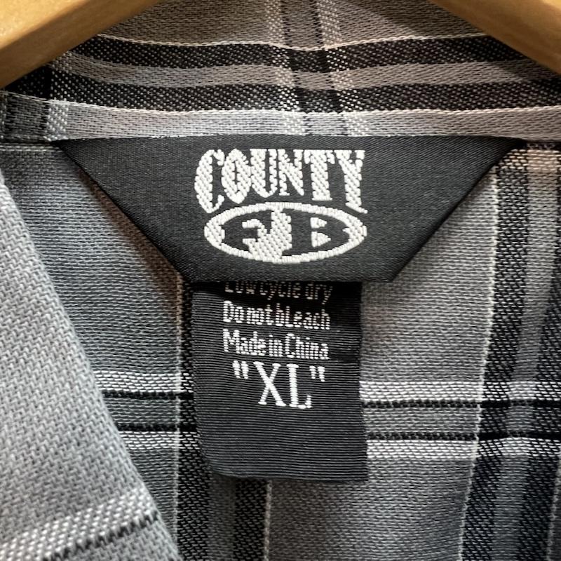 古着 USED シャツ、ブラウス 長袖 FB COUNTY チェックシャツ チカーノ ギャング ウェッサイ XL 灰 / グレー / gray メンズ USED 古着 中古 50157096