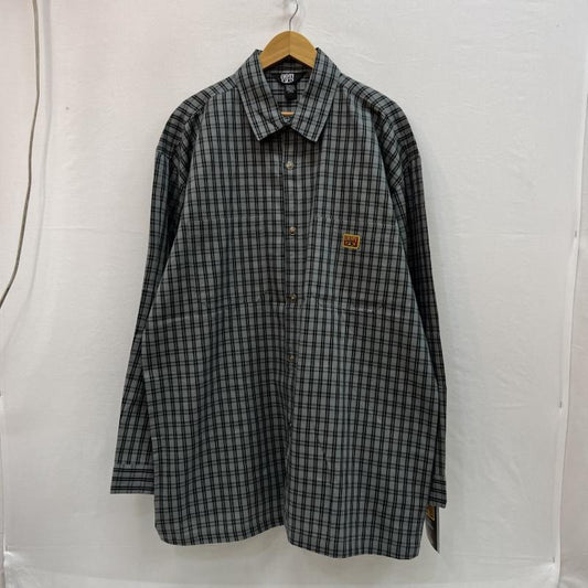 古着 USED シャツ、ブラウス 長袖 FB COUNTY チェックシャツ チカーノ ギャング ウェッサイ XXL 灰 / グレー / gray メンズ USED 古着 中古 50157098