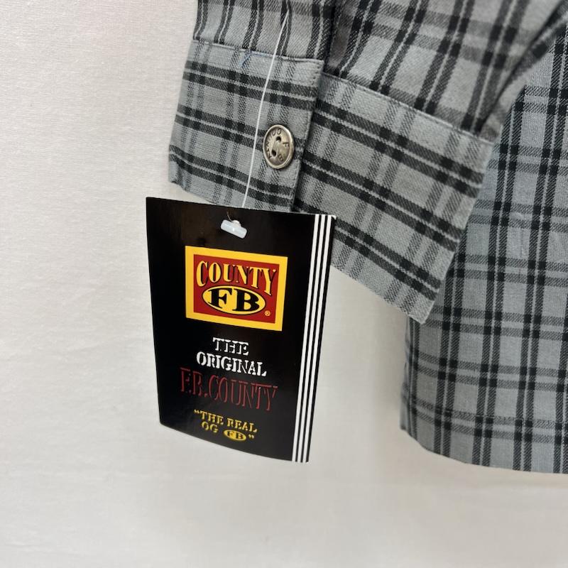 古着 USED シャツ、ブラウス 長袖 FB COUNTY チェックシャツ チカーノ ギャング ウェッサイ XXL 灰 / グレー / gray メンズ USED 古着 中古 50157098