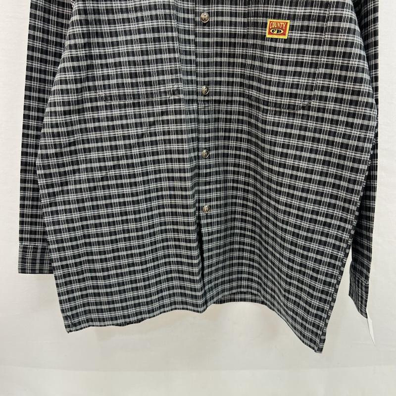 古着 USED シャツ、ブラウス 長袖 FB COUNTY チェックシャツ チカーノ ギャング ウェッサイ XXL 黒 / ブラック / black X 灰 / グレー / gray メンズ USED 古着 中古 50157099