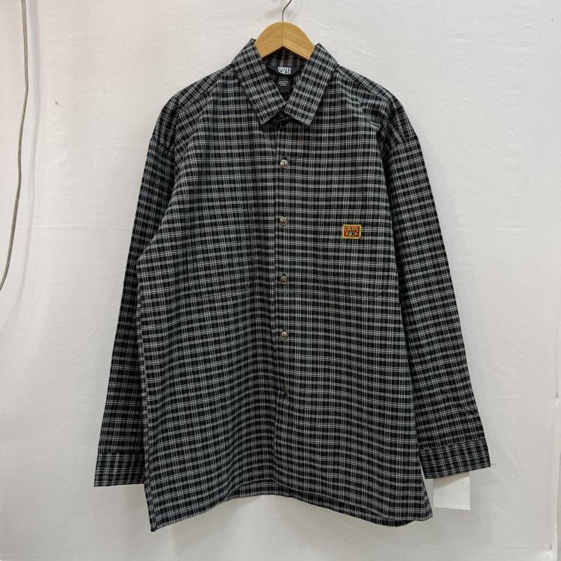 古着 USED シャツ、ブラウス 長袖 FB COUNTY チェックシャツ チカーノ ギャング ウェッサイ XXL 黒 / ブラック / black X 灰 / グレー / gray メンズ USED 古着 中古 50157100