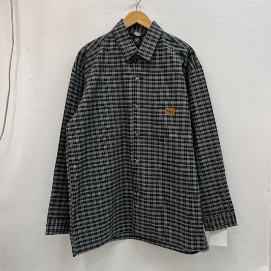 古着 USED シャツ、ブラウス 長袖 FB COUNTY チェックシャツ チカーノ ギャング ウェッサイ XXL 黒 / ブラック / black X 灰 / グレー / gray メンズ USED 古着 中古 50157100
