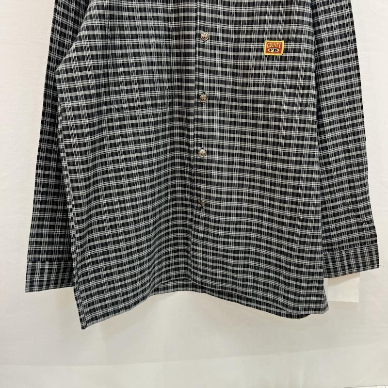 古着 USED シャツ、ブラウス 長袖 FB COUNTY チェックシャツ チカーノ ギャング ウェッサイ XXL 黒 / ブラック / black X 灰 / グレー / gray メンズ USED 古着 中古 50157100